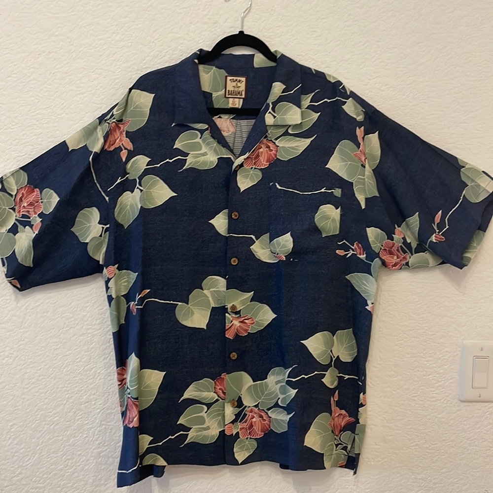 Vintage Tommy Bahama Silk Shirt RN86549